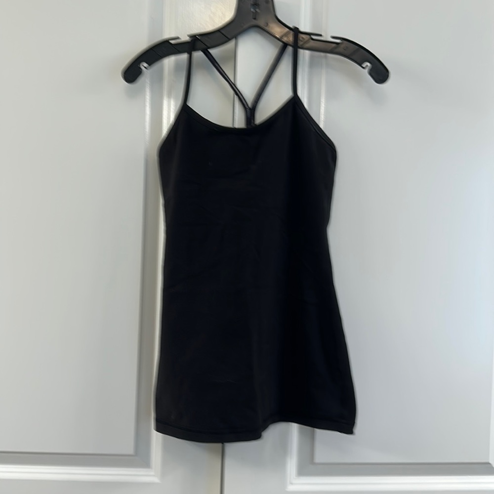 Lululemon black tank top. Size 4